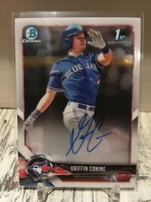 2018 Bowman Chrome 1st Griffin Conine Auto Blue Jays HOT RC ROOKIE Autograph C1 