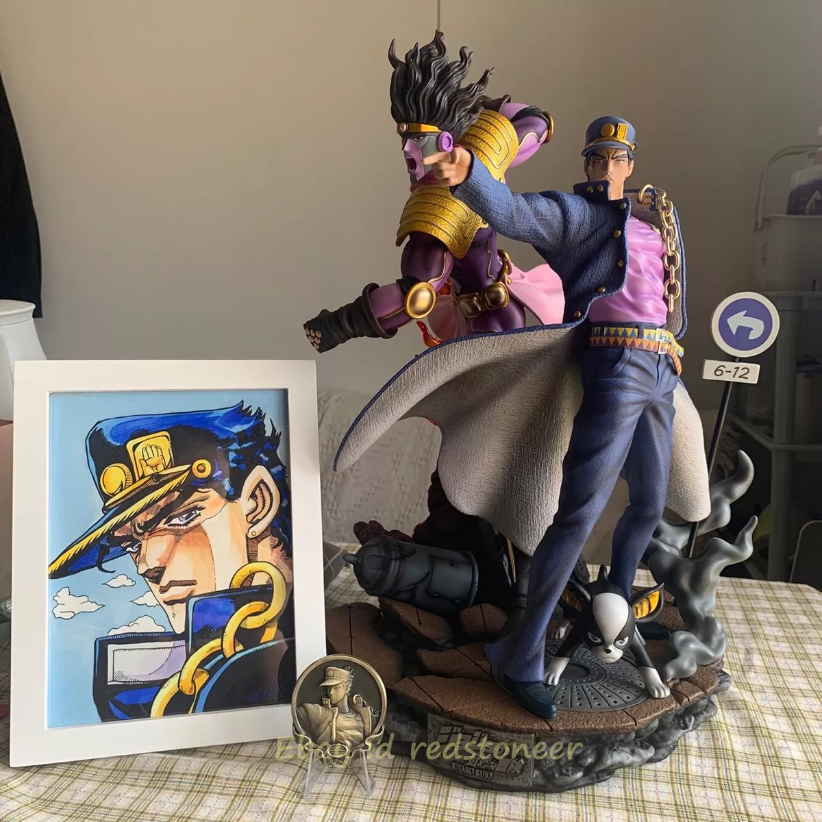 JOJO STUDIO Kujo Jotaro Star Platinum 1/6 16 Resin GK Painted Statue Anime  NEW