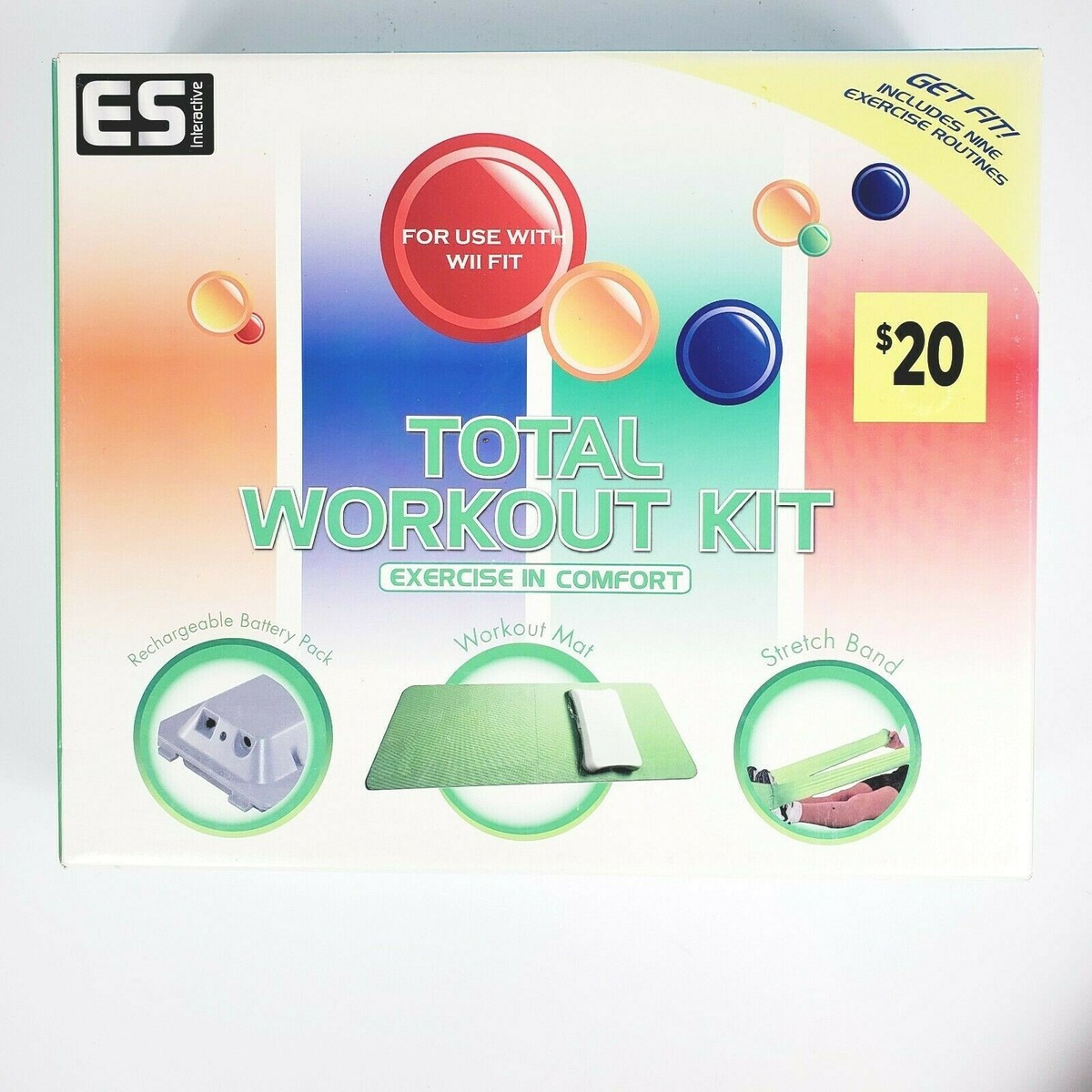ES Interactive TOTAL WORKOUT KIT for use with Wii Fit, Model