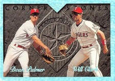 1995 Leaf Baseball Will Clark/Dean Palmer Cornerstones Insert #5 NM/MT RANGERS