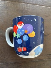 JOHN LEWIS Fine China Weihnachtsmann Luftballons Weihnachtstasse Tasse Mond Himmel festlich