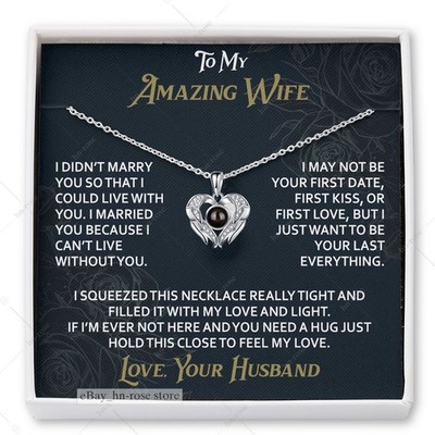 Projection Heart Necklace for Wife Symbol Of Love Romantic Forever Love Jewelry