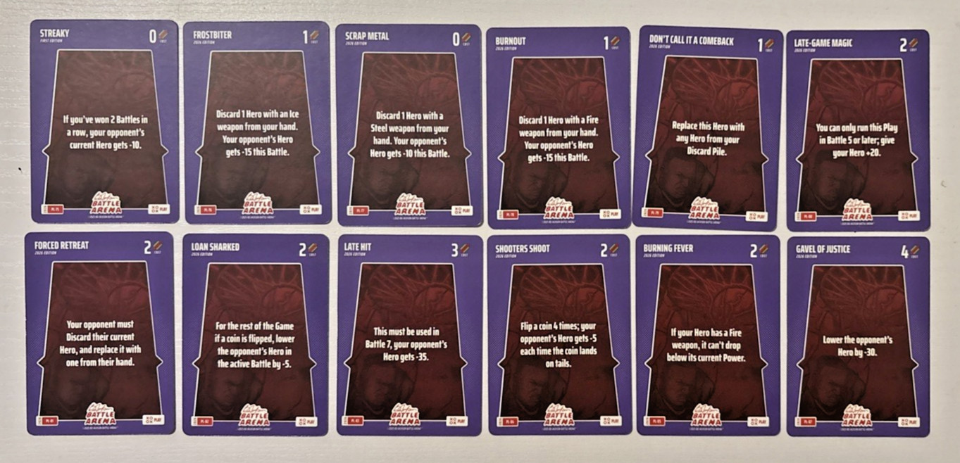 2026 Bo Jackson Battle Arena Base, Hot Dog, & Play Cards! Complete your sets!