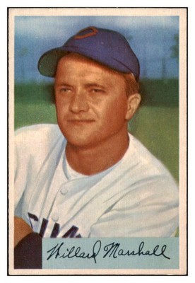 1954 BOWMAN # 70 WILLARD MARSHALL WHITE SOX EX-MT SET BREAK 463491