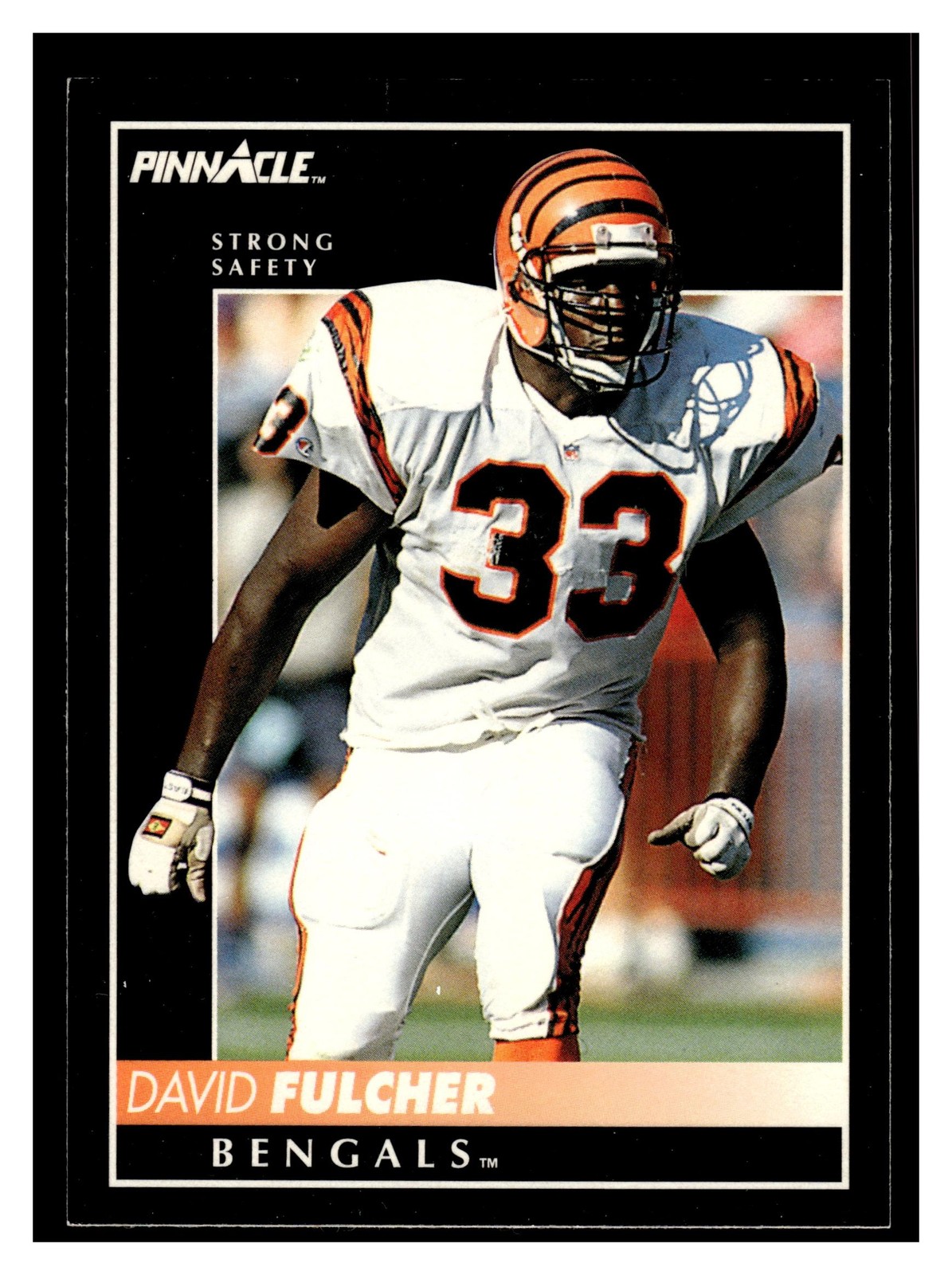 1992 Pinnacle David Fulcher #48 Cincinnati Bengals