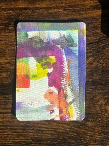 ACEO Original Art Card – Palette drop, palette swatch, Palette art, watercolor