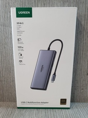 Ugreen Revodok Pro 210 USB-C Hub 10-in-1 Adapter Dock 4K NEU EC0503