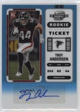 2022 Contenders Optic Rookie Ticket Teal Prizm 88/99 Troy Andersen #202 Auto nd3