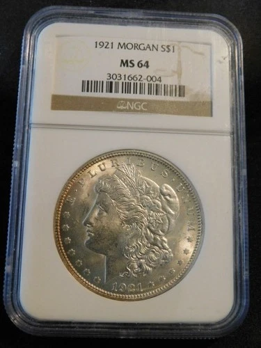 1921 MORGAN  SILVER DOLLAR NGC MS64