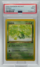2000 POKEMON ROCKET #63 ODDISH 1ST EDITION PSA 9 MINT