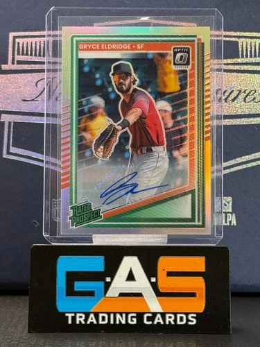 2025 Panini Donruss - Optic Rated Prospects Bryce Eldridge #185 Holo Auto Giants