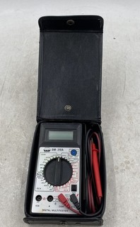 Universal Enterprises DM 310A Handheld Digital Multimeter With Case & Leads