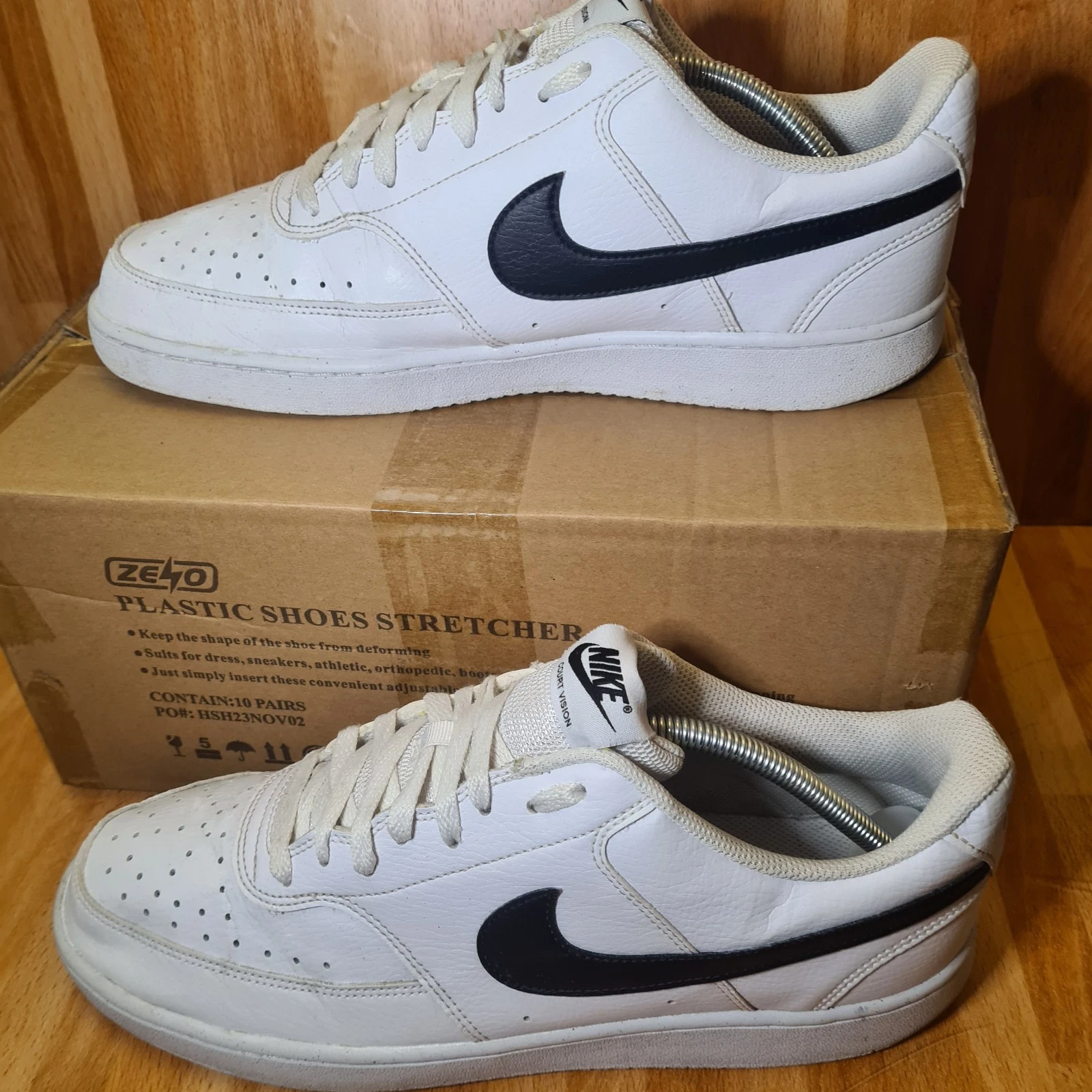 Nike Court Vision Scarpe da Ginnastica Basse Uomo Bianco Taglia UK: 10