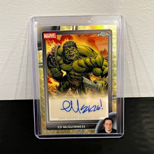 Marketplace image: 2026 Topps Chrome Marvel Comics Hulk (Ed McGuinness) — SUPERFRACTOR AUTO 1/1