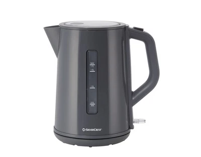 SILVERCREST(OWIM GMBH & CO. KG) Silvercrest EDS Wasserkocher Teekocher Pastell SWKC 3000 F4 Grau 3000 W 1,7 L