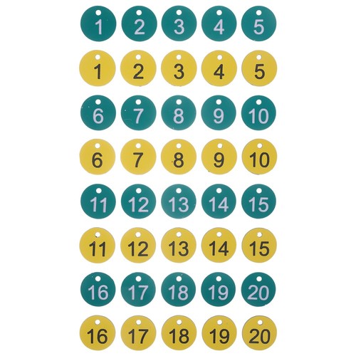 20 Pcs Nummernschild Büro Bienenstock-Nummernschild Aus Kunststoff - 第 4/12 張圖片