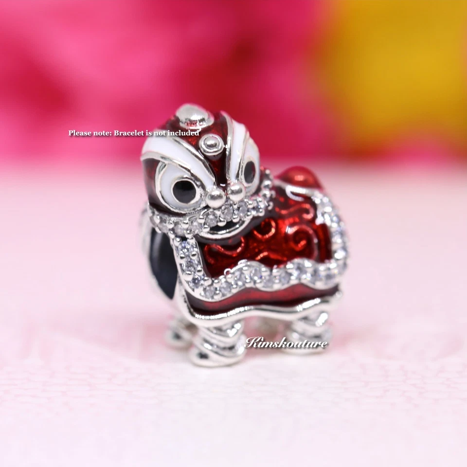 Auténtico Pandora Danza del León Chino Dije de Plata 792043CZ Año Nuevo Chino!!! Foto 2 de 4