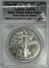 2015-W American Silver Eagle, SF 70 ANACS, NR