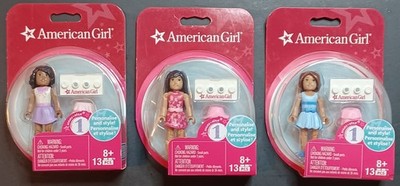 American Girl Mini Figures Mega Bloks Series 1 2015 2.5 Inch Lot of 3