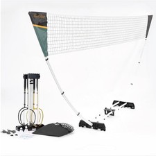 EastPoint Sports Easy Setup Badminton Set, Portable Alloy Steel Net and Rackets,