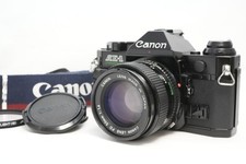  Near MINT Canon AE-1 Program BLACK Film camera NFD 50mm f/1.4 Lens From JAPAN