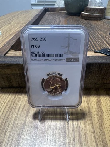 1955 25C Proof Washington Quarter NGC PF68 Item