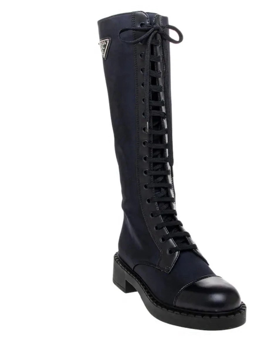 PRADA Low (1-1.9 in) Heel Height Combat Boots for Women for sale