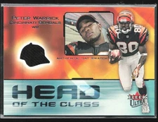 Peter Warrick 2001 Fleer Ultra Head of the Class /100 Jersey Cincinnati Bengals