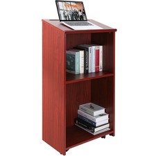 VEVOR Pupitre de Conférence Podium de Présentation 120 cm avec Étagère Marron