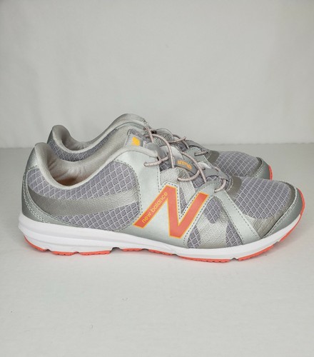 Women Walking Shoes Gray Orange Size 