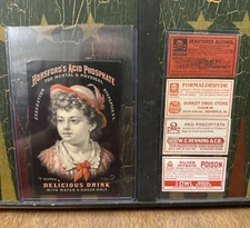 Horsfords Acid Phosphate Trade Card Vintage Rumford Chemical Works Providence RI