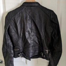 Zara Gorgeous Leather Biker Jacket As Worn By Kendall Jenner - Size Medium