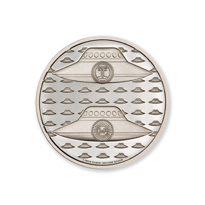 UFO銀貨　verカウボーイ　1オンス　1枚 2023 - 1 oz. COWBOYS AND ALIENS UFO silver BU round .999 fine