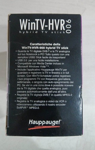 HAUPPAUGE WINTV HVR 900 model 254 hybrid TV stick acquisizione video grabber USB - Afbeelding 6 van 22