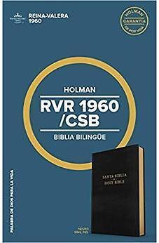 BIBLIA RVR 1960 CSB BILINGÜE NEGRO IMITACIÓN PIEL