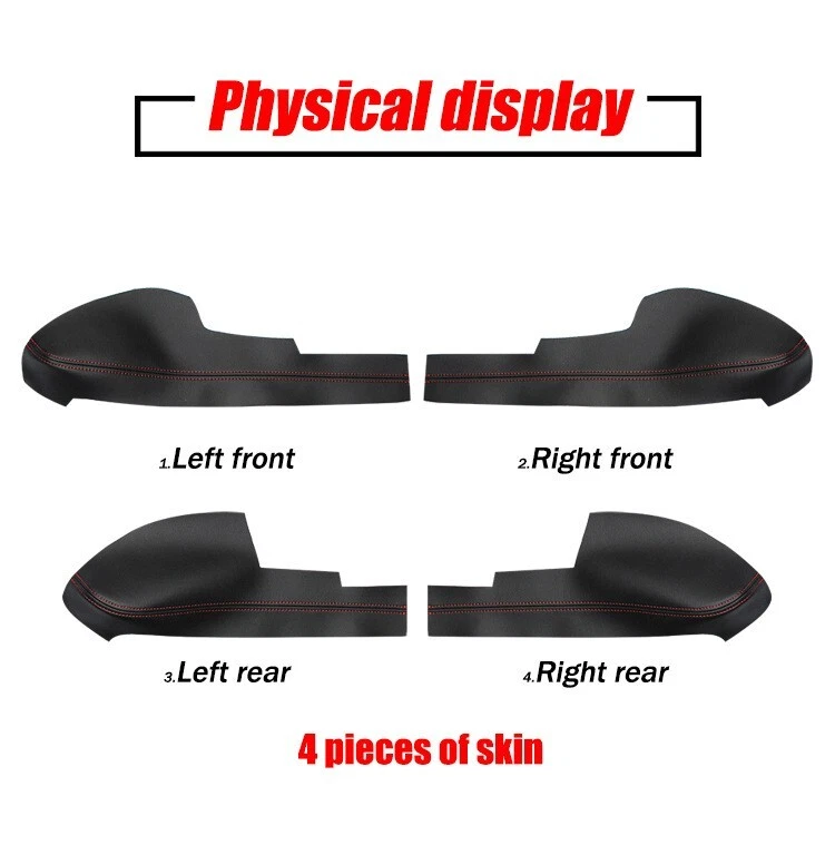 Juego de cubierta protectora reemplazada para tapa de panel de puerta Honda City 2008-2014 Foto 4 de 4