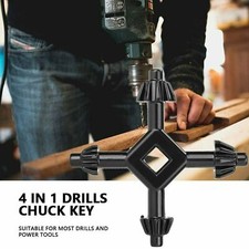 4 Way Drill Press Chuck Key Size 3/8"  1/2" Chucks Universal Combination Hand