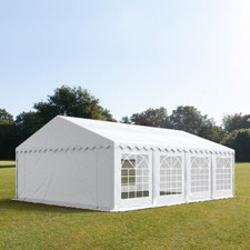 Tendone per Feste 6x8 m, Gazebo PVC 700 N, bianco