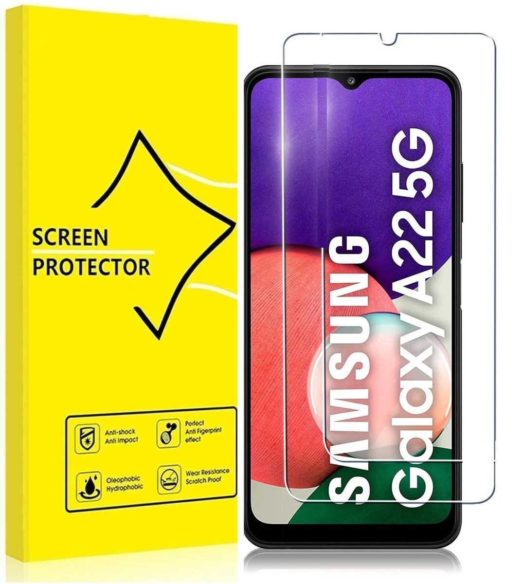 for Samsung Galaxy A22 5G 100% Genuine TEMPERED GLASS Screen Protector |  eBay UK
