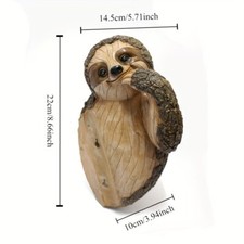 UK Garden Tree Sloth Figurine Statue Resin tree Hugger Cute Yard Ornaments Craft
