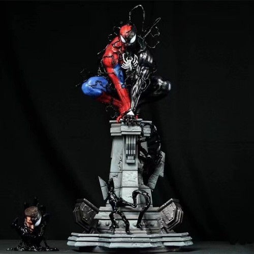 Symbiotic Spider Man Venom Can Shine Marvel Handmade Model Statue Gift in Stock - Picture 13 of 14