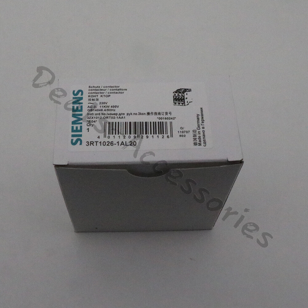 New in box Siemens 3ZX1012-0RT02-1AA1 3 phase 7.5KW 220V AC