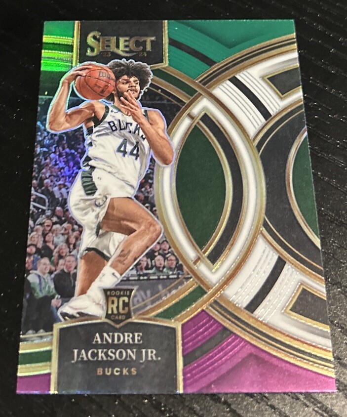 2023-24 Panini Select Andre Jackson Jr Premier Level Tri-Color Prizm