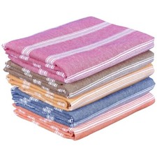 Multicolor, Cotton Bath Towels 250 GSM (Set of 5, 31 X 62 Inch)