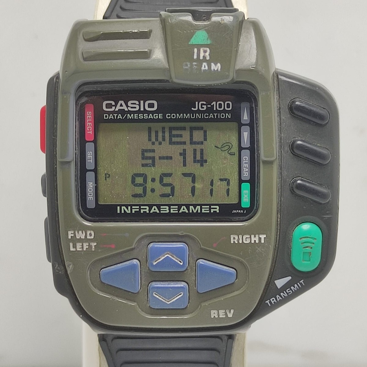 CASIO JG-100 INFRABEAMER LCD QUARTZ VINTAGE MEN'S WATCH | eBay