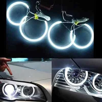4 ANNEAUX FEUX NEON ANGEL EYES CCFL BLANC XENON BMW SERIE 3 5 E36 E39 E46 M3 - Photo 1/4