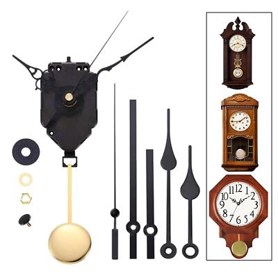 Pendel DIY Ersatz-Pendeluhrwerk mit langer Welle und Zeigern Ersatzteile Zubehör