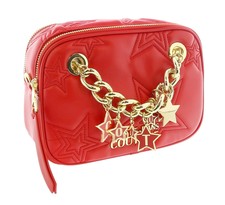 Versace Jeans Couture High Risk Red Square Star Quilted Charm Embellished