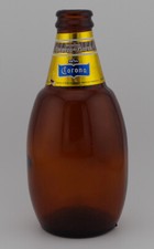 Corona, Messico, Bottiglia vuota di birra Stubby in vetro 325 ml con tappo