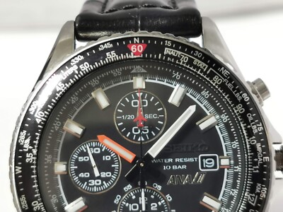 EXC Seiko ANA Flightmaster SZER022 7T92-0CF0 Black Dial EXC Seiko ANA Flightmaster SZER022 7T92-0CF0 Black Dial